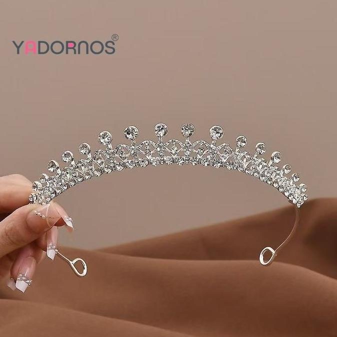 TERLARIS YADORNOS CROWN BRIDAL/ MAHKOTA TIARA PRINCESS PREMIUM KRISTAL BERLIAN / MAHKOTA BLINGBLING 