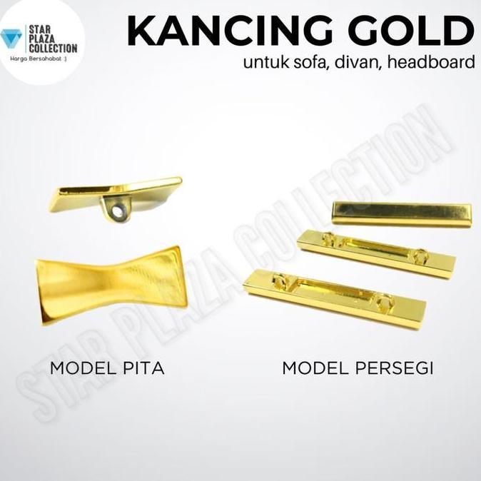 Kancing Sofa Gold Kancing Divan Emas Variasi Aksesoris Strip Emas
