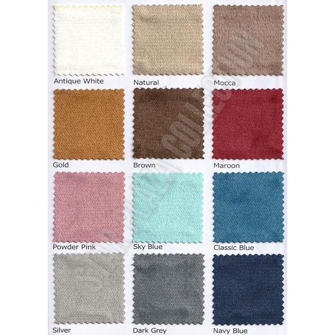 Kain Bludru / Beludru / Velvet Mengkilap - Milano (Sofa, Jok, Kursi)