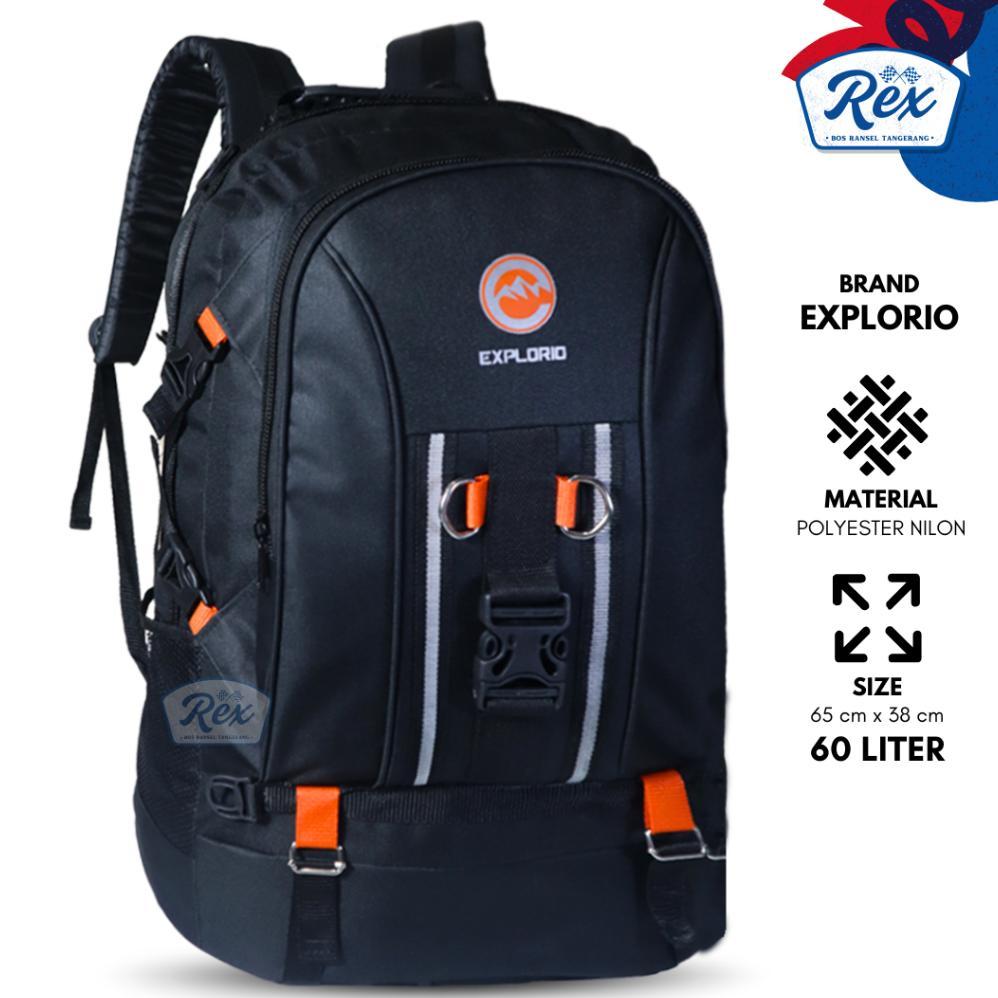 Unik Explorio - Tas Ransel Pria Besar Backpack 60L / Tas Ransel Travelling Carrier Unisex / Tas Rans