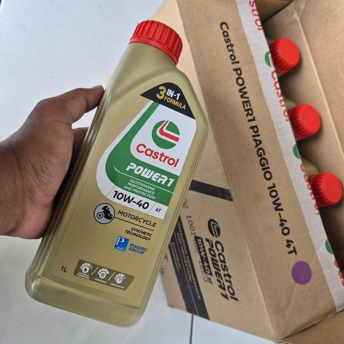 Oli Castrol 10W-40 1 Liter Recomended Piaggio Untuk Semua Tipe Vespa Matic Sprint Primavera Lx Lxv V