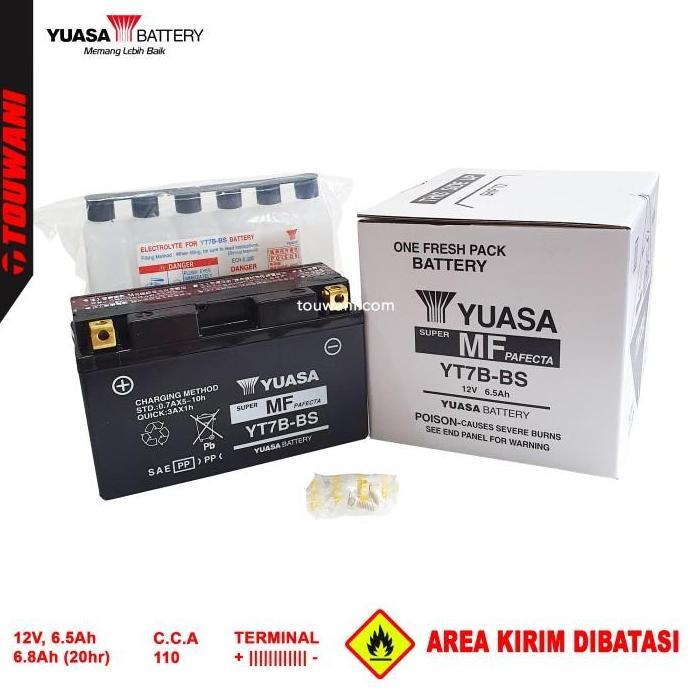 Aki Baterai Motor Ducati Panigale Suzuki DRZ 400 Yuasa YT7B-BS