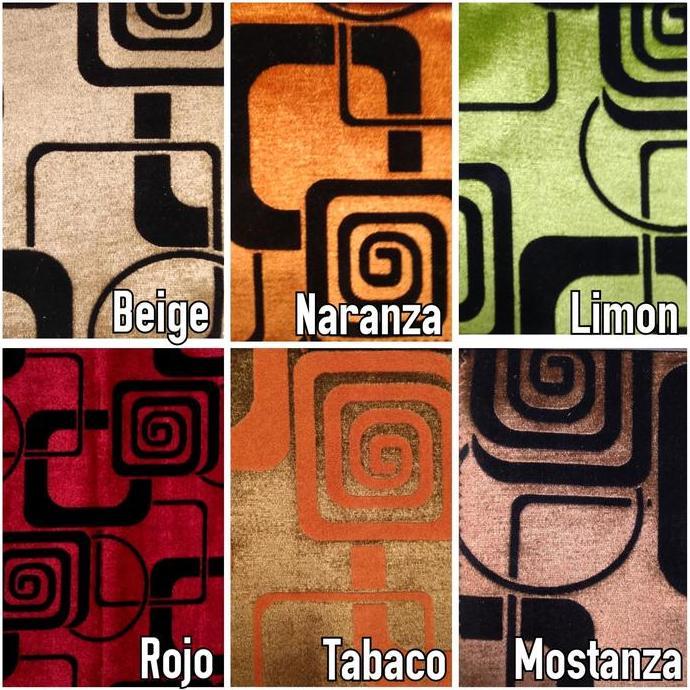 Kain Flocking Beludru Sofa / Jok / Kursi Motif Kotak - Checko