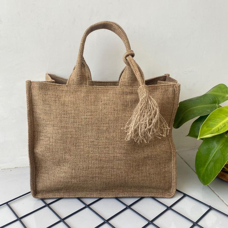 Tahan Lama  Tas Goni Tote Bag Karung Goni Hand Bag Tas Souvenir Hampers Wanita