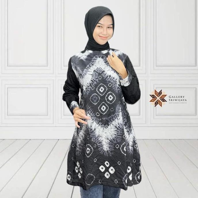 TUNIK LERENG JUMPUTAN BATIK HANDMADE PALEMBANG