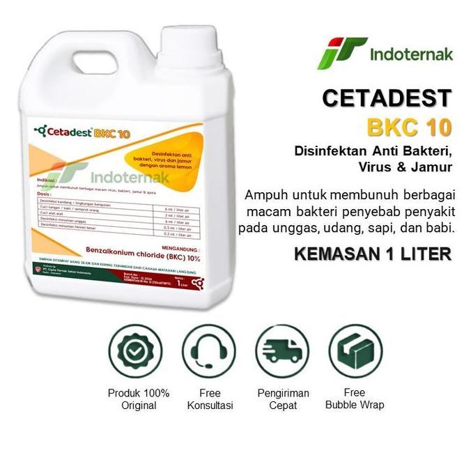 CETADEST BKC 10 - Disinfektan Konsentrat Aroma Lemon
