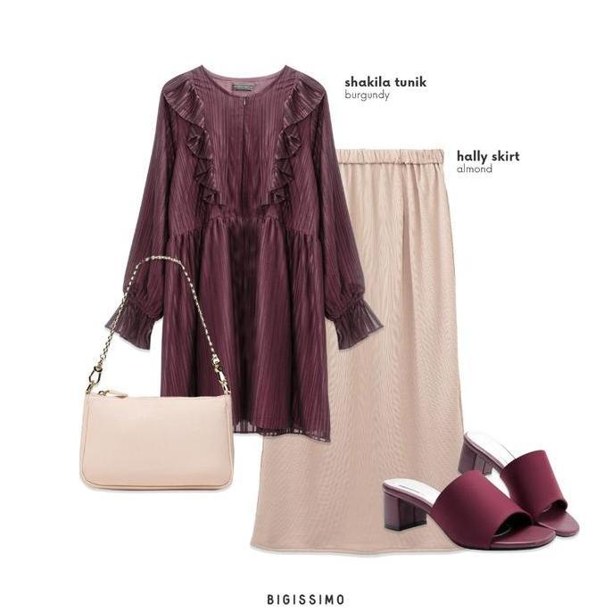 Bigissimo - Shakila Tunic | Atasan Wanita Tunic Brocade Big Size Jumbo