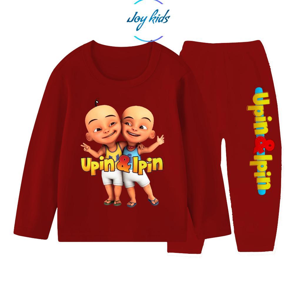 Sales Joy Kids Upin Ipin Setelan Piyama Anak Lengan Panjang Usia 1-10 Tahun