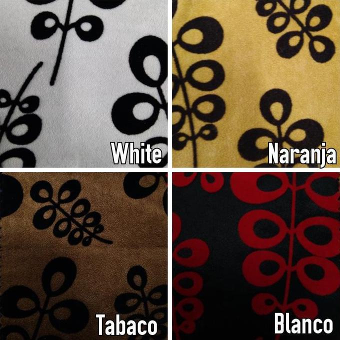 Kain Sofa / Kursi / Jok Admiral Motif Daun-Daun - Nazia