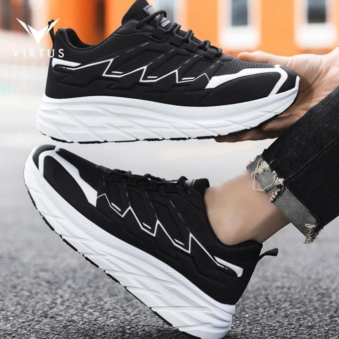 VIRTUS Wear 39 - 44 GENESIS Sepatu Sneakers Pria Sol Tinggi Olahraga Running Casual Shoes Lari Tali