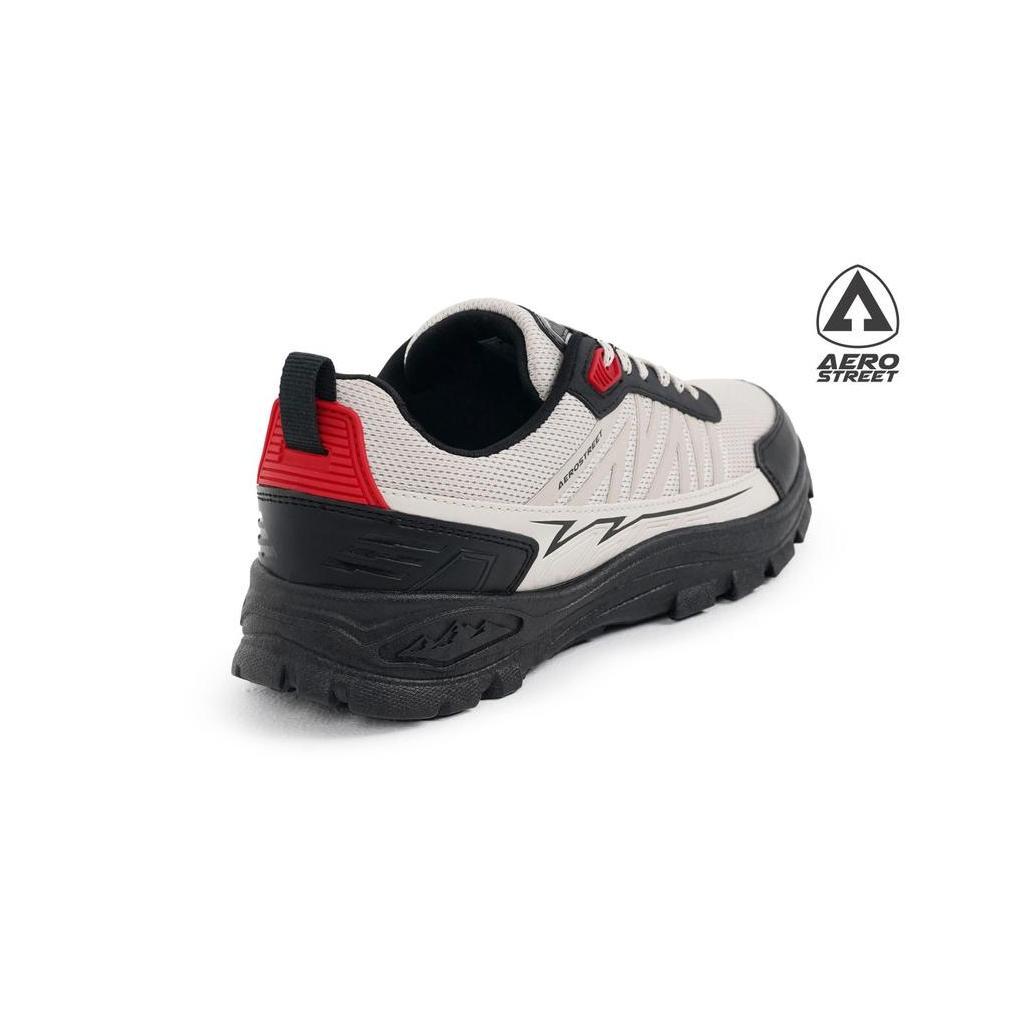 PREMIUM Aerostreet Trex Outdoor Shoes Unisex Hitam/Krem/Merah sepatu Boots Pria Wanita Sporty Aktivi