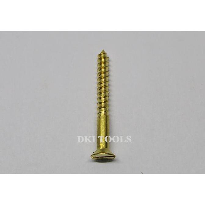 Sekrup Skrup Kuningan Kayu 1.5" Inch Brass Woodscrews