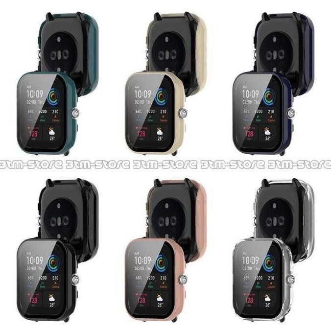 Hard Case PC Bumper 2in1 w/ Tempered Glass for Amazfit GTS4 GTS 4 MINI