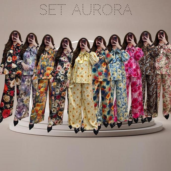 Set Aurora by vn store fashion Bahan Rayon Pr Model Terbaru