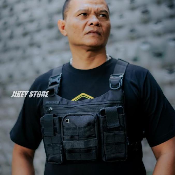 tas sepeda dan motor chest bag tactical rig bag tas dada addict premium Pria Motorcycle