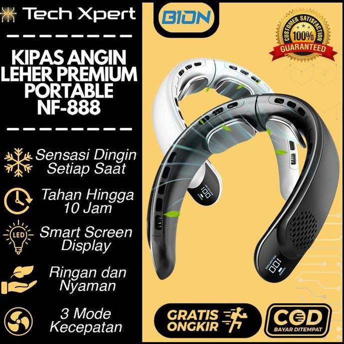 TERLARIS KIPAS ANGIN GANTUNG LEHER PORTABLE USB NF-888 I KIPAS ANGIN LEHER PENDINGIN 3 SPEED