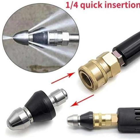 ALXAL Nozzle Pembersih Pipa/ Pembersih Saluran Pipa Mampet Tekanan Tinggi 5000 PSI