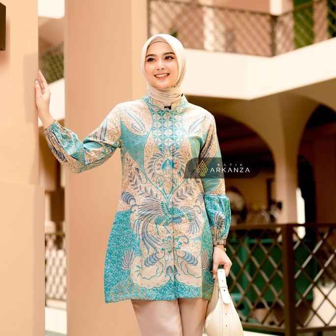 BATIK ARKANZA Baju Tunik Motif Wiradwipa Wanita Premium Katun