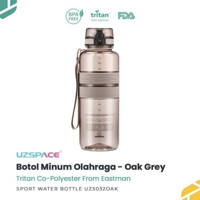 UZSPACE 5032 Botol Minum Olahraga Besar 1.5 Liter USA Tritan