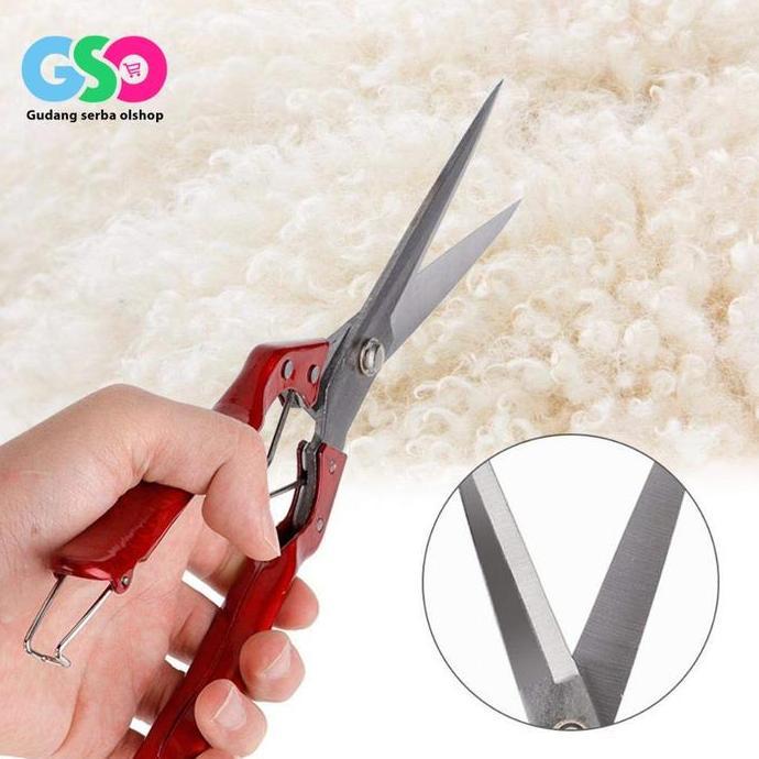 PARANE 30cm Gunting Cukur Bulu Domba Wool Scissor Alat Cukur Domba Steel Gunting Cukur Manual Bulu