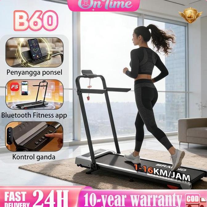 AMDUCOP ON TIME]Garansi 10 tahun16KM/jam Treadmill Walking Pad walking pad treadmill lipat treadmill