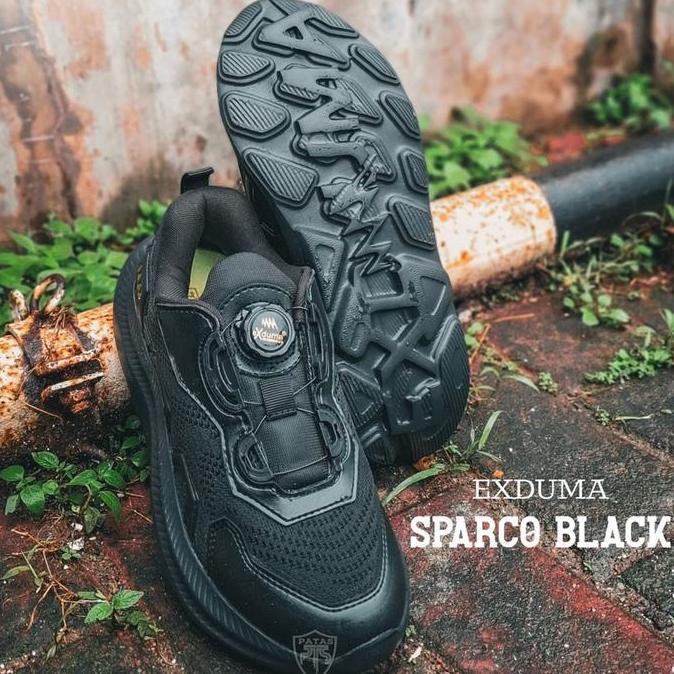 PATAS - Sepatu EXDUMA SPARCO BLACK Tali Putar Terbaru