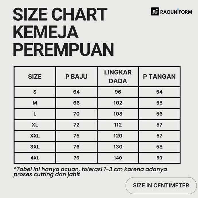 RAOUNIFORM Baju Seragam PNS Biru Muda Wanita Kemeja PDL Guru Lengan Panjang American Drill S-4XL