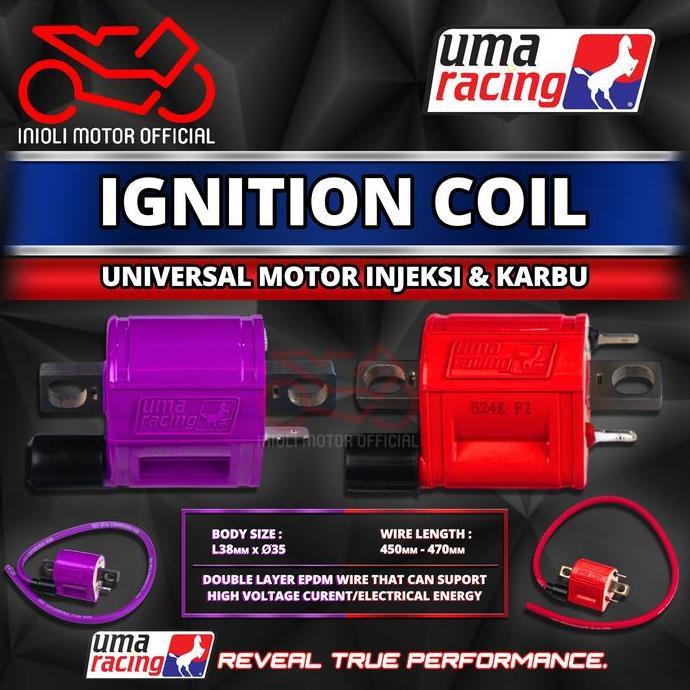 KOIL COIL KUIL UMA RACING MIO SPORTY SMILE CARBU FINO SOUL XEON IGNITION KOIL UNIVERSAL MOTOR KARBUR