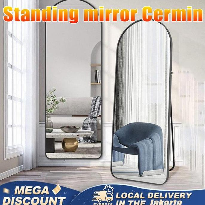 KOLBUNE Standing mirror Cermin standing 160 X 50 CM Cermin Berdiri full body Kaca cermin gantung cer
