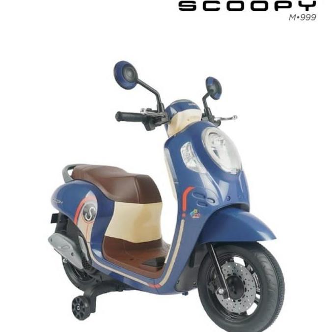 CORELA Mainan Anak Motor Aki Listrik Honda Scoopy Kado Anak Pmb m999 m 999