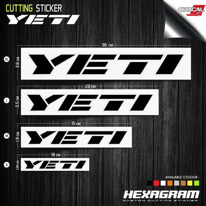 TERLARIS CUTTING STICKER SEPEDA YETI LOGO | STIKER SEPEDA LOGO YETI | YETI