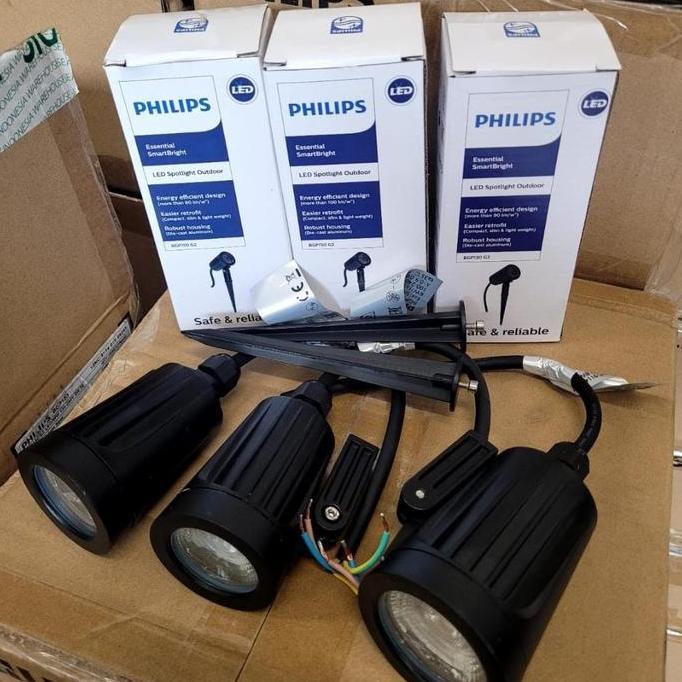 Lampu sorot taman Philips 8w 8 watt BGP150 lampu sorot taman tancap 8w