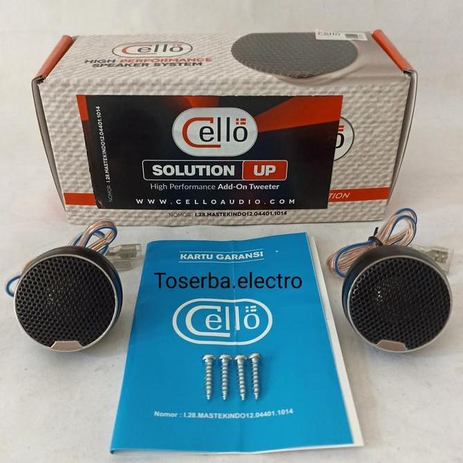 TERMURAH - Tweeter Cello Solution Up audio mobil