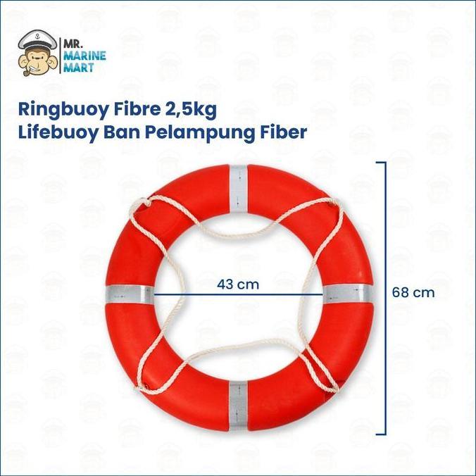 Ringbuoy Fiber Lifebuoy Ban Pelampung Kapal Fiber