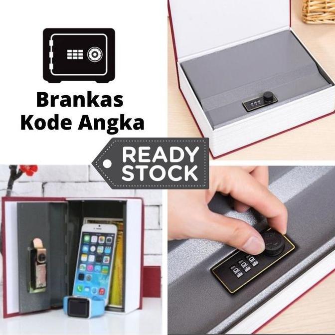 Brankas Besi Kode Peyimpan Uang Model Buku