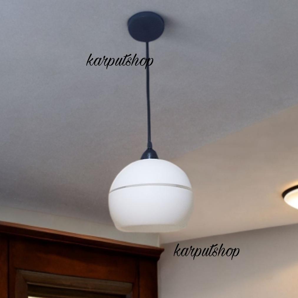 Terlaris Lampu Gantung 1 Cabang Bulat Lampu Hias Minimalis Teras