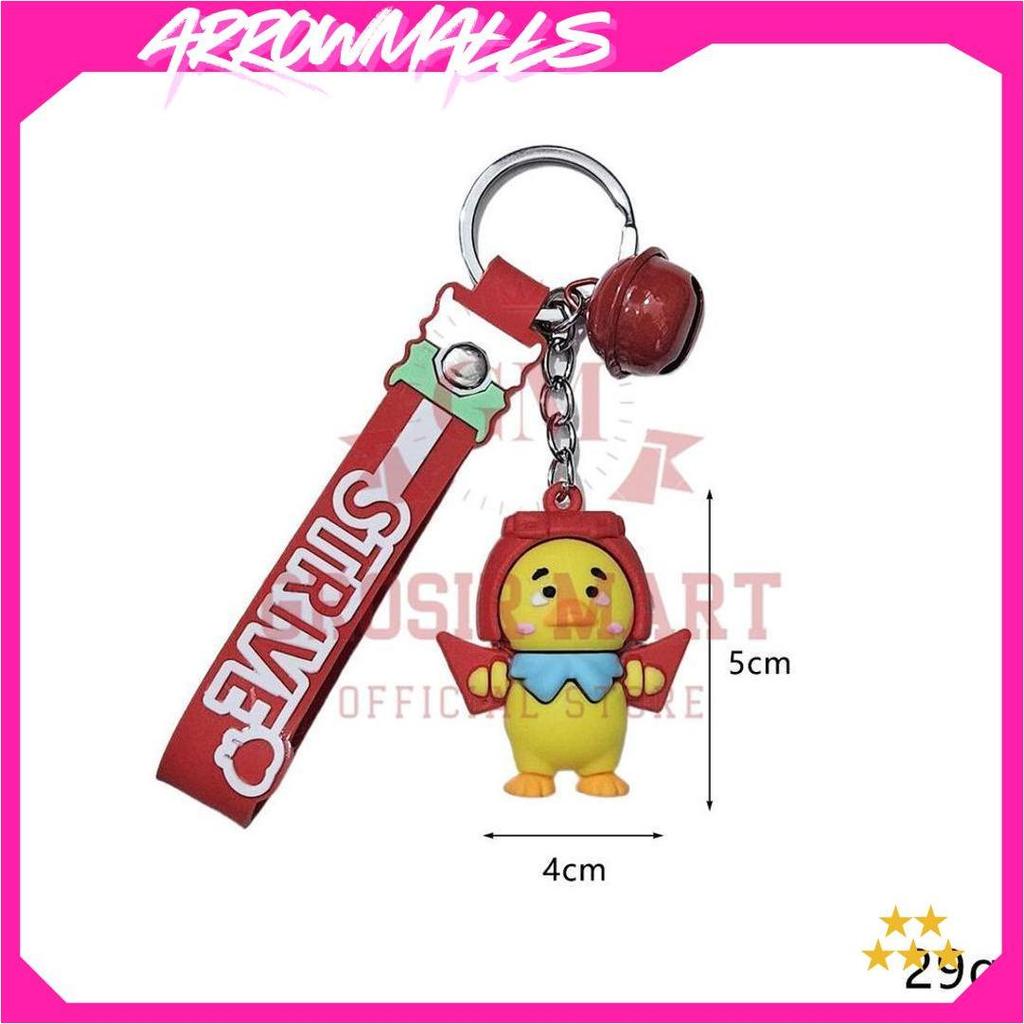 Gantungan Kunci Upset Duck Silikon Tebal / Ganci Upset Duck / Ganci Bebek / Gantungan Kunci Boneka U