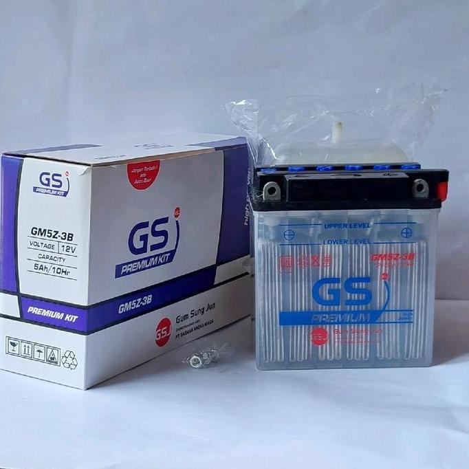 aisyahbilee - aki motor honda supra fit new, astrea grand, legenda, gs gm5z-3b kit aki basah