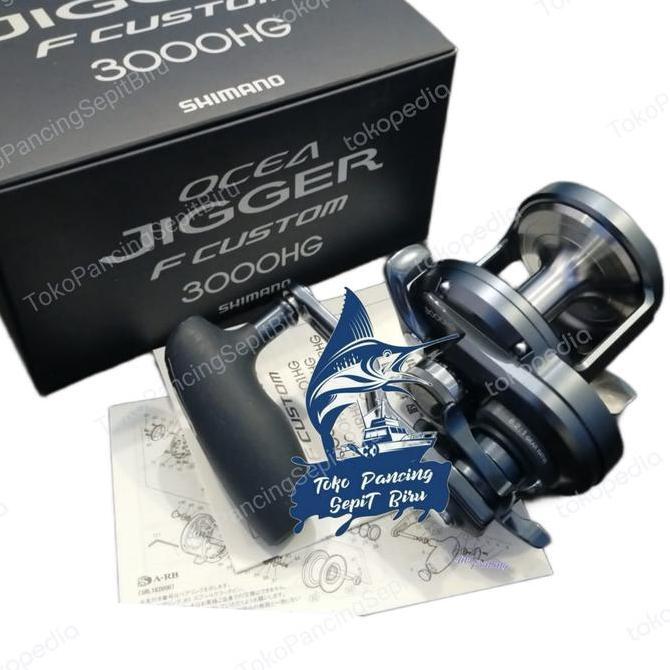 REEL SHIMANO OCEA JIGGER F CUSTOM 3000HG 2019 | REEL PANCING | GARANSI Original