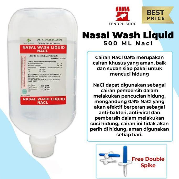 Zapafirt56 - Paket Lengkap Cuci Hidung 3 Nacl , Gratis Double Spike