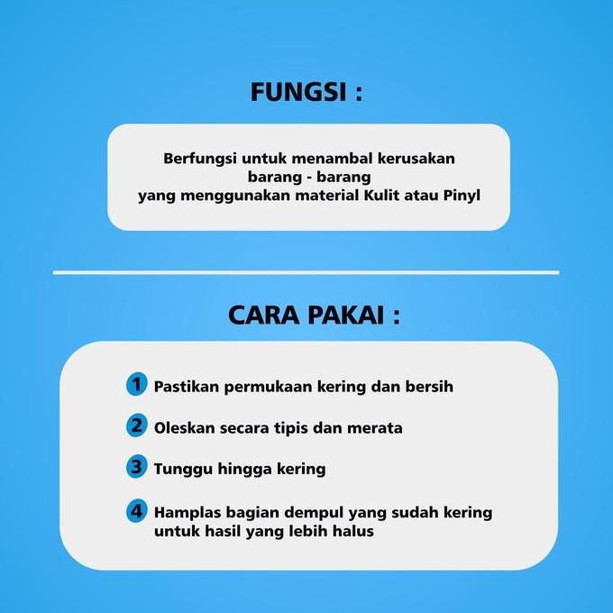 Leather Filler - Dempul Kulit - kenka Leather Filler
