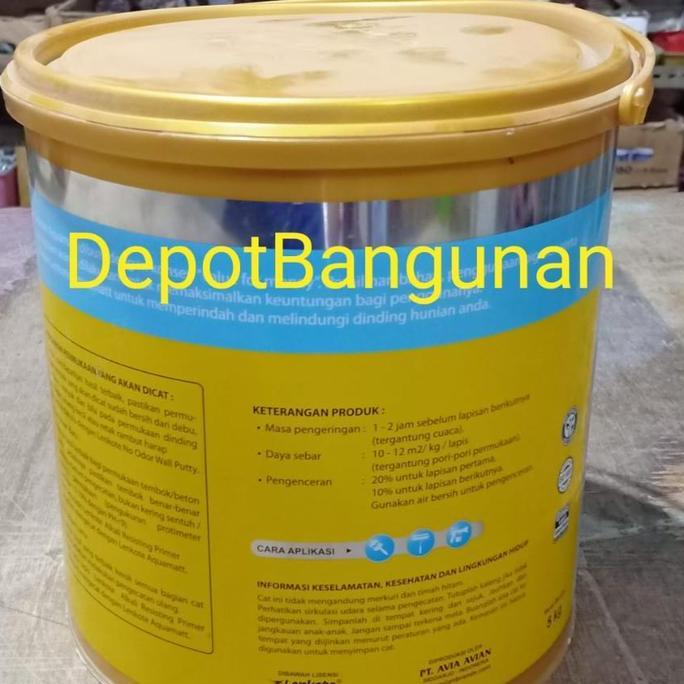 CAT TEMBOK TINTING LENKOTE AQUAMATT INTERIOR CAT AVIAN BRANDS 5 KG