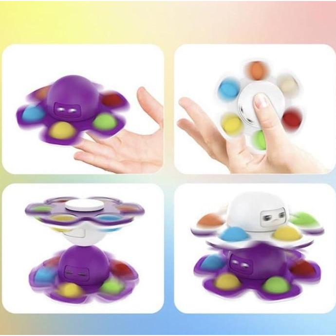 Spinner Octopus Gurita Pop It Fidget Toys Squishy Mainan Anak Tiktok