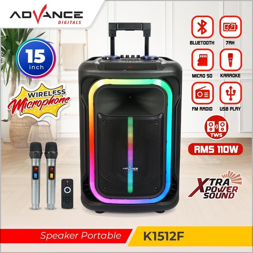Speaker Advance Speaker BLuetooth Portable Full Bass Speaker meeting Speaker 15 inch 2 mic 1512/2615