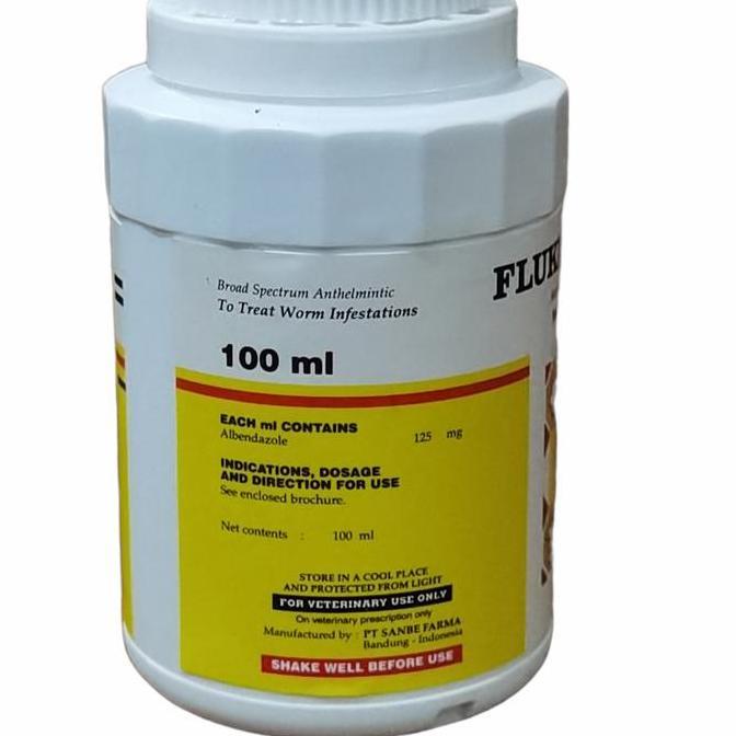 Flukicide Cair 100 ML - Obat Cacing Hewan Sanbe
