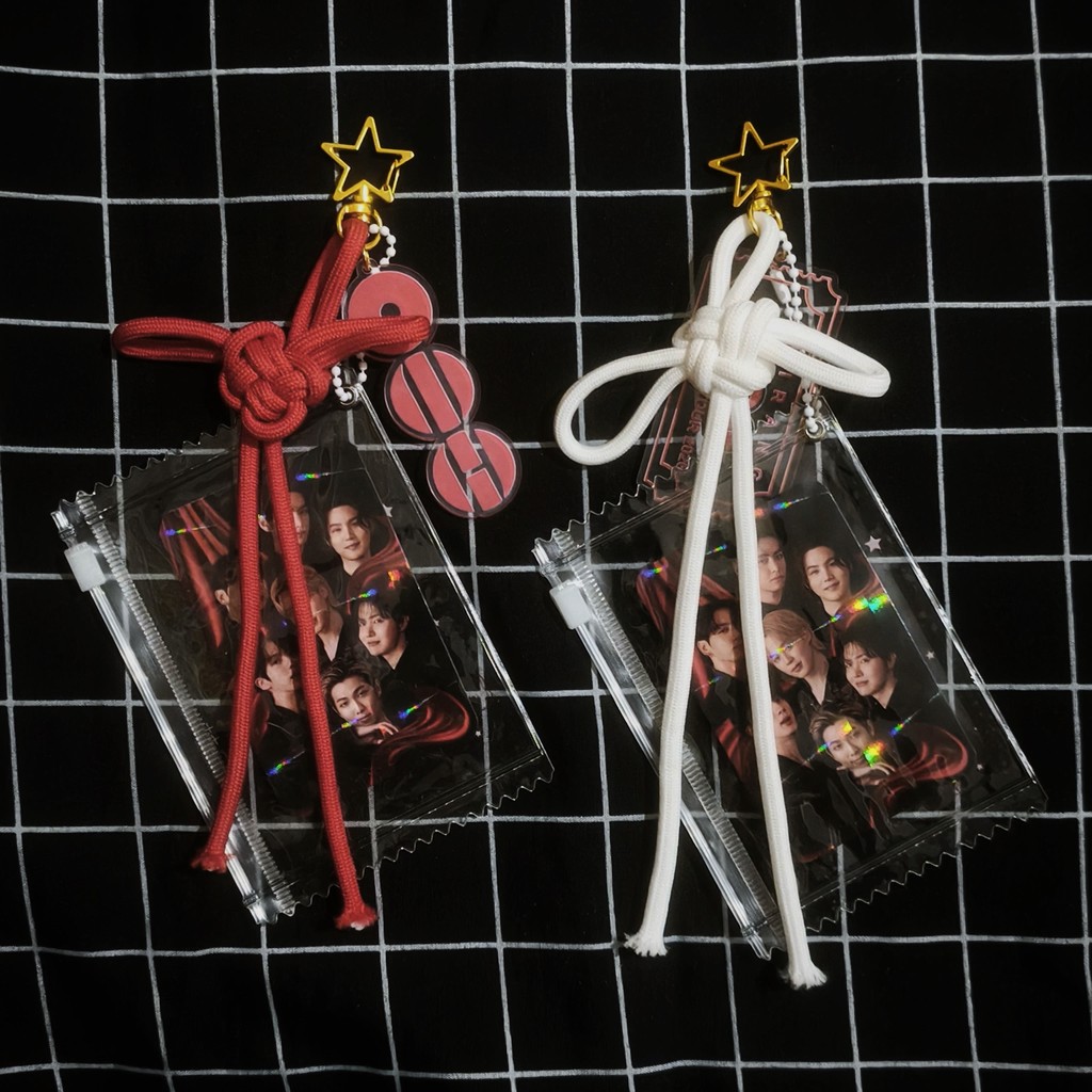 BTS Lucky Charm Keychain + Photocard | Gantungan Kunci Aesthetic BTS