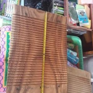 Papan Cuci Baju Kayu Jati / Penggilasan Baju Kayu Jati 40Cm X 60Cm