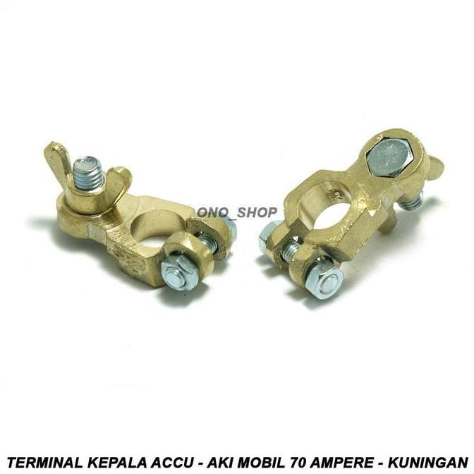 Terminal Kepala Accu - Aki Mobil 70 Ampere - Kuningan