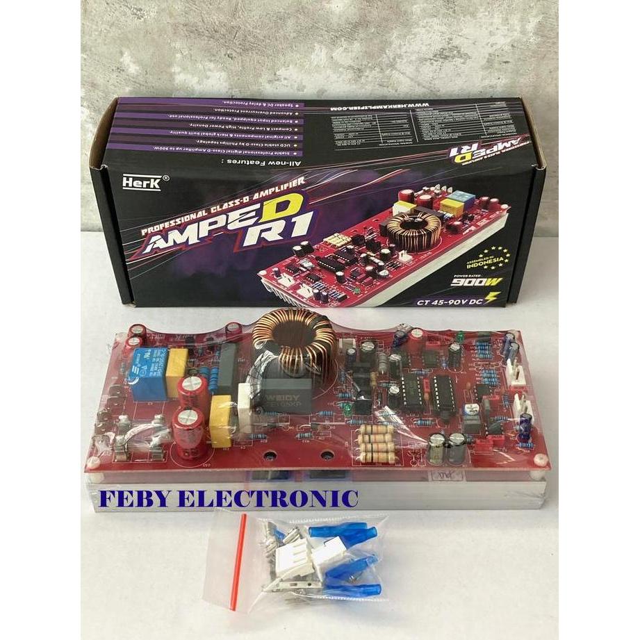 Promo Kit Power Amplifier Ampli Class D 900 Watt Amped R1 Herk