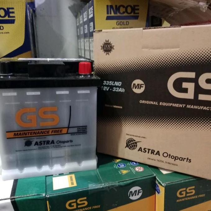 Aki GS Astra LN0 Untuk Corolla Cross Hybird / 355LN0 , CH-R, Altis Hybrid, dan  CR-Z